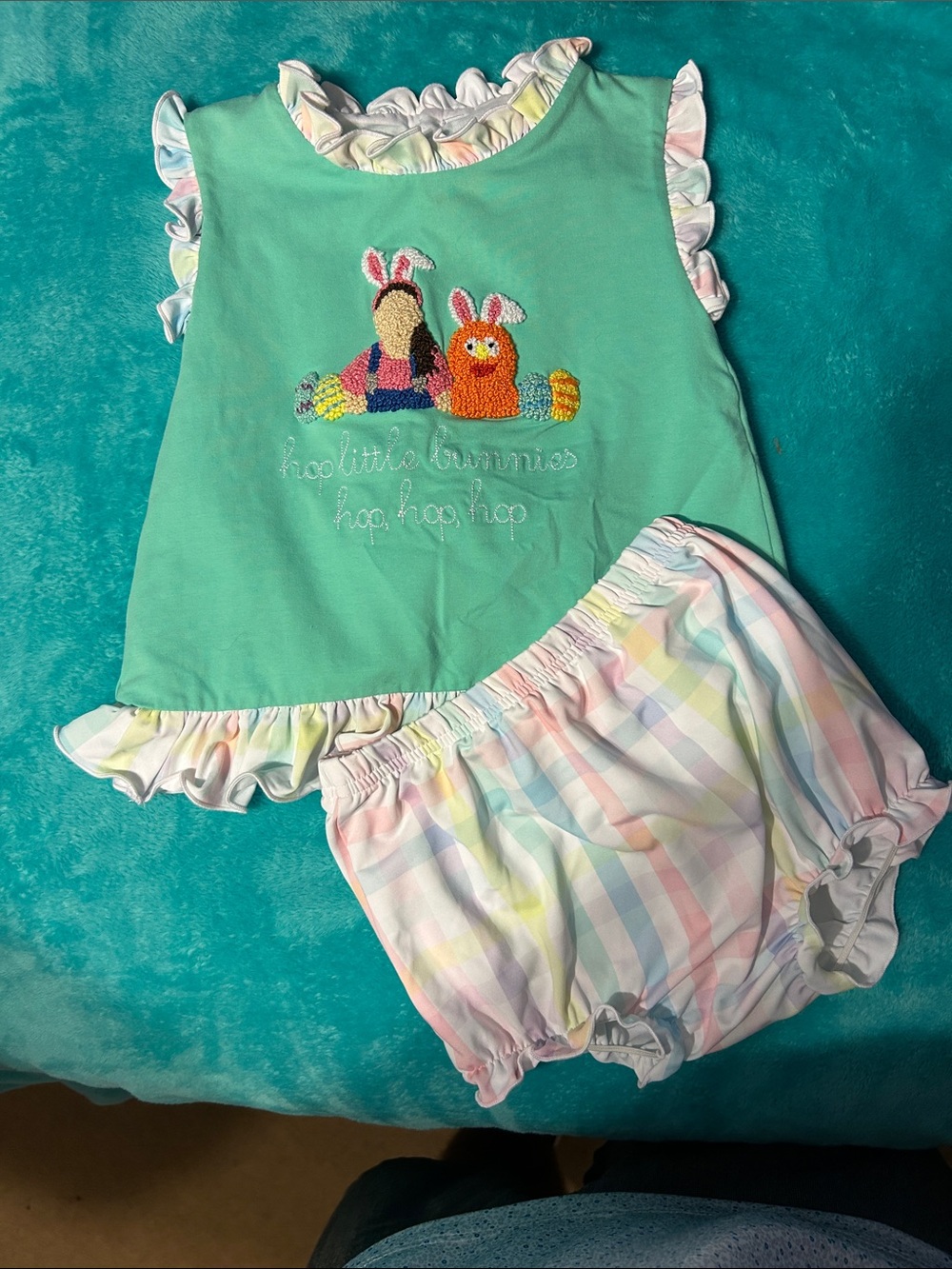Ms. Rachel Easter Hop little bunnies hop,hop,hop bloomer set